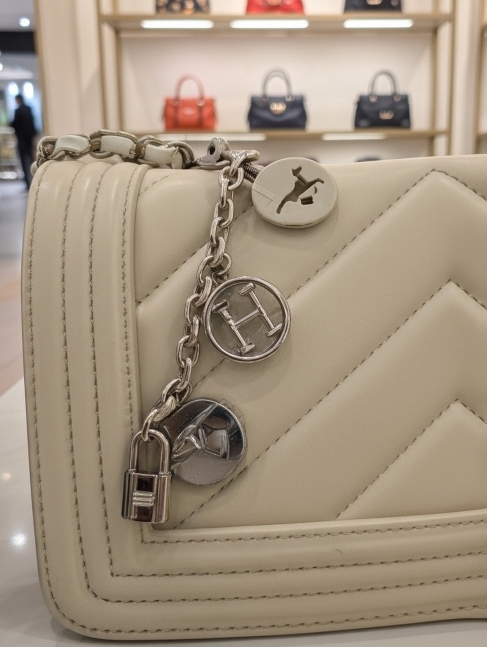 Hermes Silver Charm Chain 6.5"